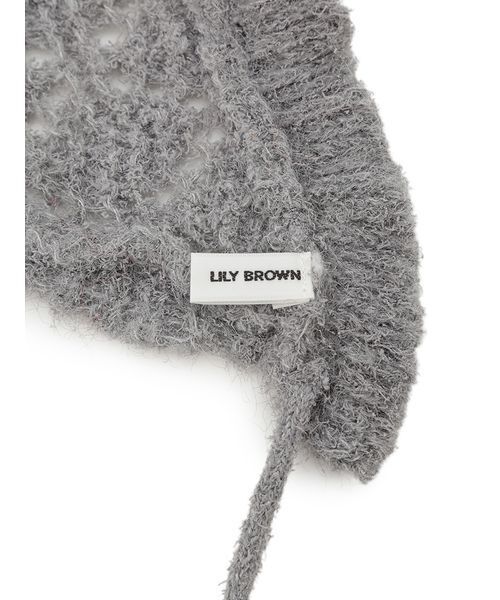 LILY BROWN（リリーブラウン）の「スノーニットバブーシュカ（その他ヘアアクセサリー・レディース・ホワイト/ライトブルー/グレー・F）」の9枚目の写真