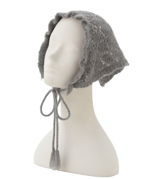 LILY BROWN（リリーブラウン）の「スノーニットバブーシュカ（その他ヘアアクセサリー・レディース・ホワイト/ライトブルー/グレー・F）」の10枚目の写真