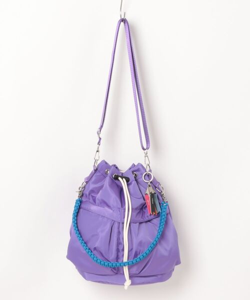 Cheek（チーク）の「kinchaku code 2way（トートバッグ・レディース・パープル/ベージュ/グリーン/カーキ/ホワイト/ピンク/イエロー/オレンジ・FREE）」の5枚目の写真