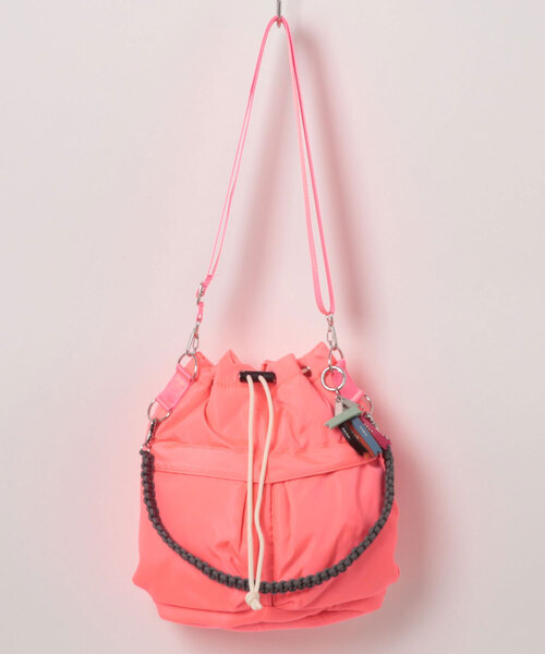 Cheek（チーク）の「kinchaku code 2way（トートバッグ・レディース・パープル/ベージュ/グリーン/カーキ/ホワイト/ピンク/イエロー/オレンジ・FREE）」の7枚目の写真