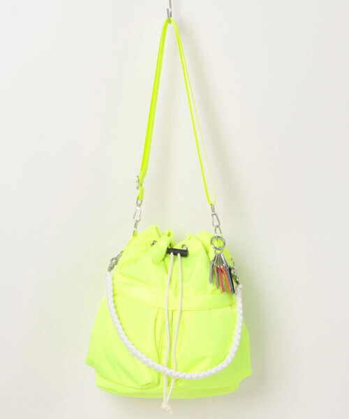 Cheek（チーク）の「kinchaku code 2way（トートバッグ・レディース・パープル/ベージュ/グリーン/カーキ/ホワイト/ピンク/イエロー/オレンジ・FREE）」の9枚目の写真