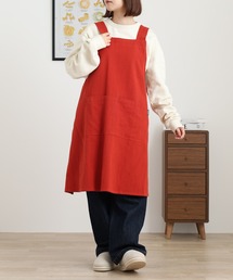 l'atelier Nuuit（アトリエヌイ）の「ウォッシュドコットン  Hタイプエプロン（エプロン）」