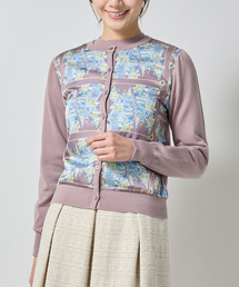 【NARACAMICIE】GENIUS森柄ニットカーディガン