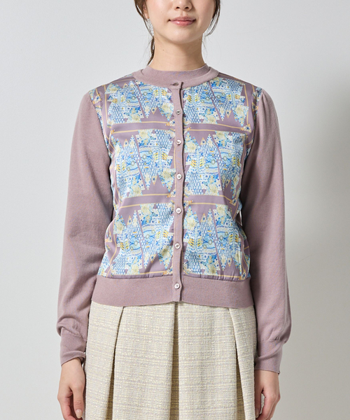 NARACAMICIE（ナラカミーチェ）の「【NARACAMICIE】GENIUS森柄ニットカーディガン（カーディガン/ボレロ・レディース・ブラウン/グレー・M/XL）」の5枚目の写真