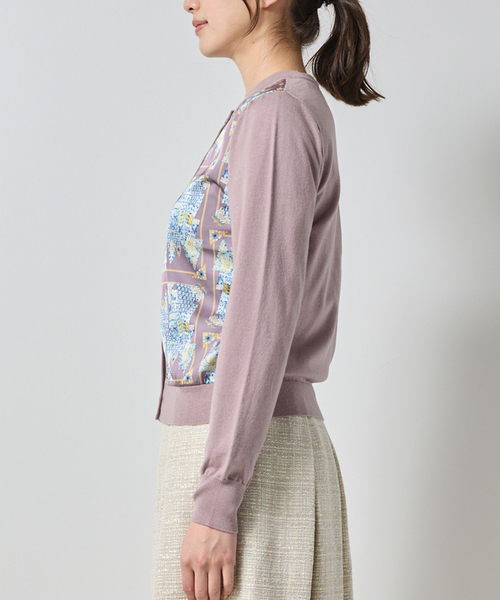 NARACAMICIE（ナラカミーチェ）の「【NARACAMICIE】GENIUS森柄ニットカーディガン（カーディガン/ボレロ・レディース・ブラウン/グレー・M/XL）」の6枚目の写真