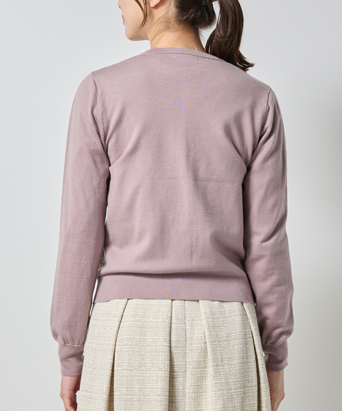 NARACAMICIE（ナラカミーチェ）の「【NARACAMICIE】GENIUS森柄ニットカーディガン（カーディガン/ボレロ・レディース・ブラウン/グレー・M/XL）」の7枚目の写真