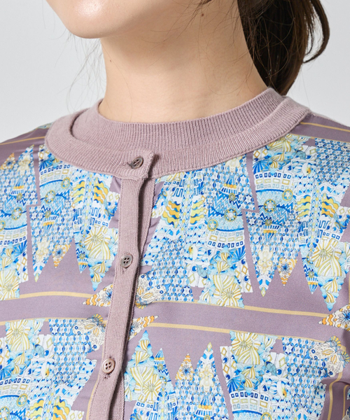 NARACAMICIE（ナラカミーチェ）の「【NARACAMICIE】GENIUS森柄ニットカーディガン（カーディガン/ボレロ・レディース・ブラウン/グレー・M/XL）」の8枚目の写真