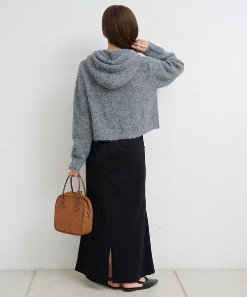 Kastane（カスタネ）の「【一部店舗限定】B ブークレニットパーカー（パーカー・レディース・アイボリー/グレー/ブラウン・FREE）」の22枚目の写真