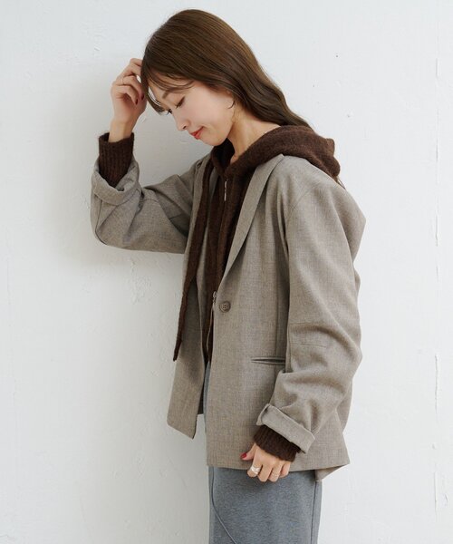 セール】【一部店舗限定】B ブークレニットパーカー（パーカー