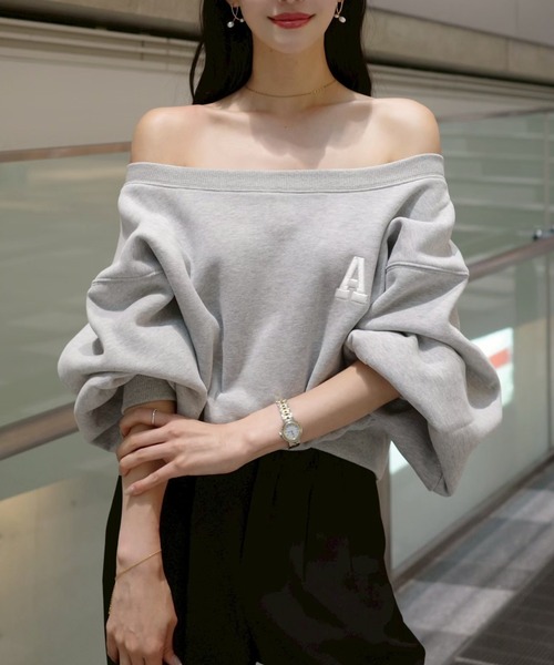 セール】A logo off shoulder スウェット（スウェット）｜ACYM