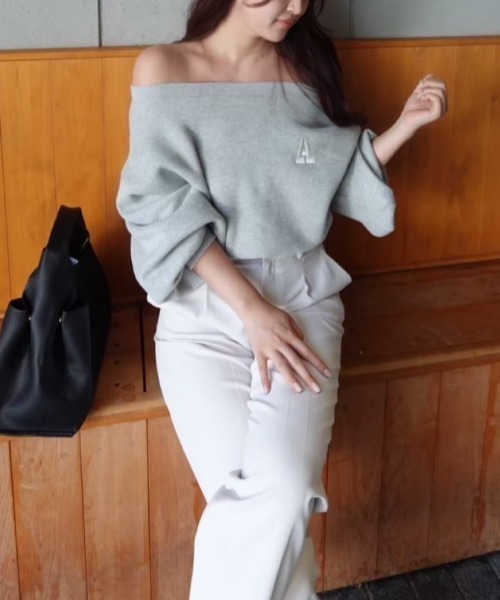 セール】A logo off shoulder スウェット（スウェット）｜ACYM