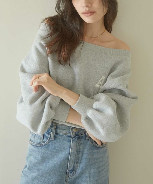 セール】A logo off shoulder スウェット（スウェット）｜ACYM