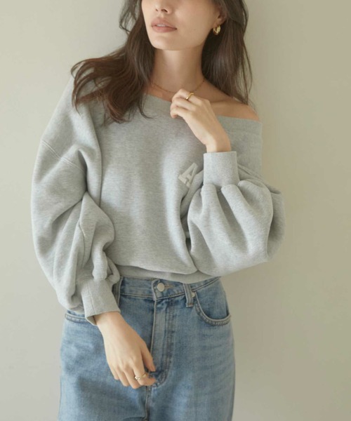 セール】A logo off shoulder スウェット（スウェット）｜ACYM
