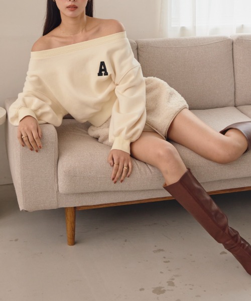 セール】A logo off shoulder スウェット（スウェット）｜ACYM