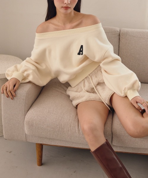 セール】A logo off shoulder スウェット（スウェット）｜ACYM