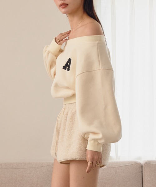 セール】A logo off shoulder スウェット（スウェット）｜ACYM