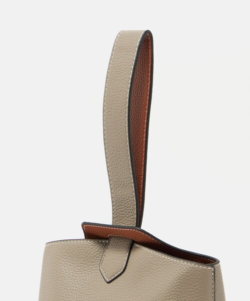 ⭐️新品未使用⭐️　ヒロコハヤシ　PANIER　ハンドバッグ　ベージュ　レザー Lunea（ルネア）の「3wayフェイクレザーミニバッグ/ポーチ&2種類の