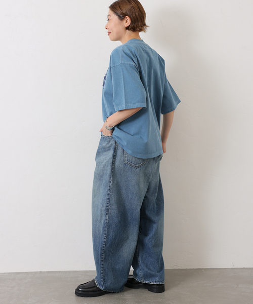 ジャーナルスタンダードラックス13OZデニム タックラウンドパンツ 追加2》13OZデニム タックラウンドパンツ（デニムパンツ・ジーンズ
