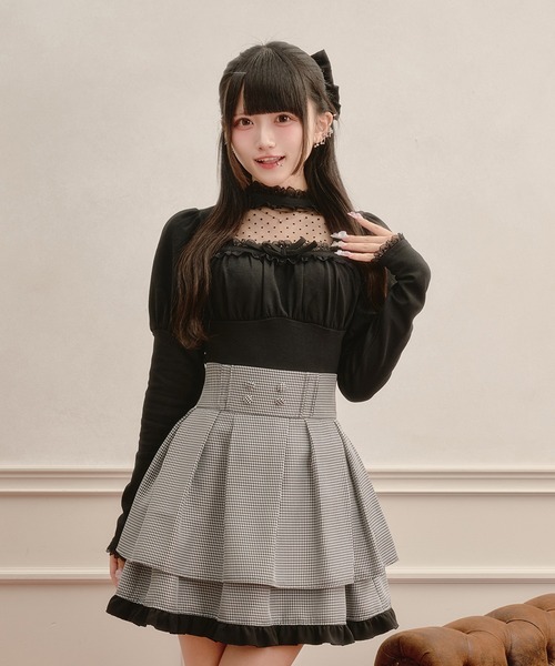 Pal elfy(パルエルフィー)の「胸開きロゴチャームリブニット(ニット/セーター・レディース・ブラウン系その他/ブラック/オフホワイト・フリー)」の16枚目の写真