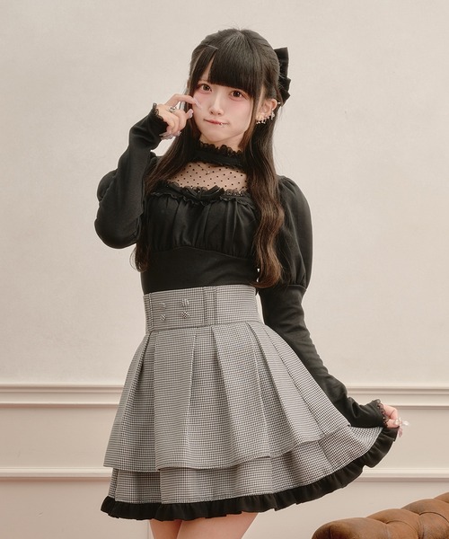 Pal elfy(パルエルフィー)の「胸開きロゴチャームリブニット(ニット/セーター・レディース・ブラウン系その他/ブラック/オフホワイト・フリー)」の17枚目の写真