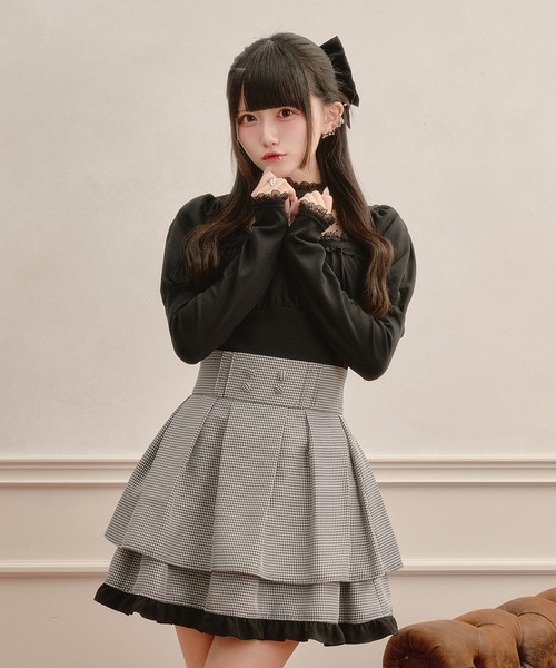 Pal elfy(パルエルフィー)の「胸開きロゴチャームリブニット(ニット/セーター・レディース・ブラウン系その他/ブラック/オフホワイト・フリー)」の18枚目の写真