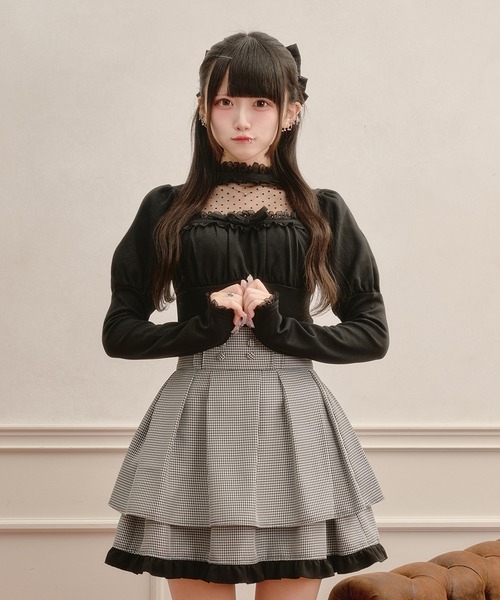 Pal elfy(パルエルフィー)の「胸開きロゴチャームリブニット(ニット/セーター・レディース・ブラウン系その他/ブラック/オフホワイト・フリー)」の19枚目の写真