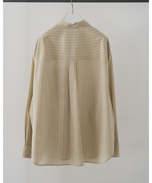 anuke（アンヌーク）の「Stripe Over Shirts（シャツ/ブラウス・レディース・オレンジ/アイボリー・FREE）」の11枚目の写真