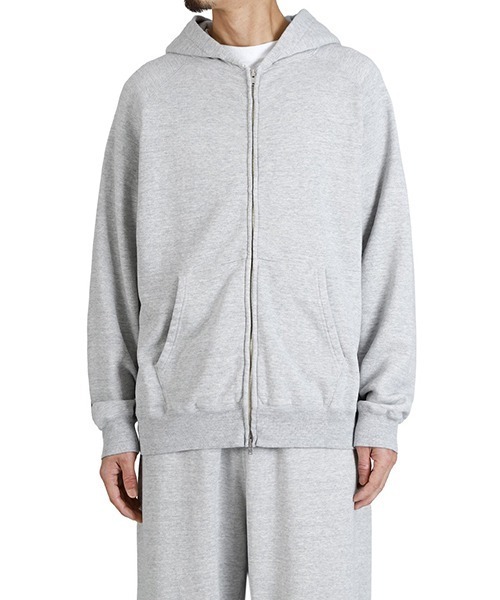REMI RELIEF NAVY LABEL（レミレリーフネイビーレーベル）の「REMI RELIEF NAVY LABEL / レミレリーフ ネイビーレーベル：飛び裏毛ZIPパーカ：RN29373281AK[STD]（パーカー・メンズ・ベージュ/ヘザーグレー/ブラック/ネイビー・M/L/S）」の6枚目の写真