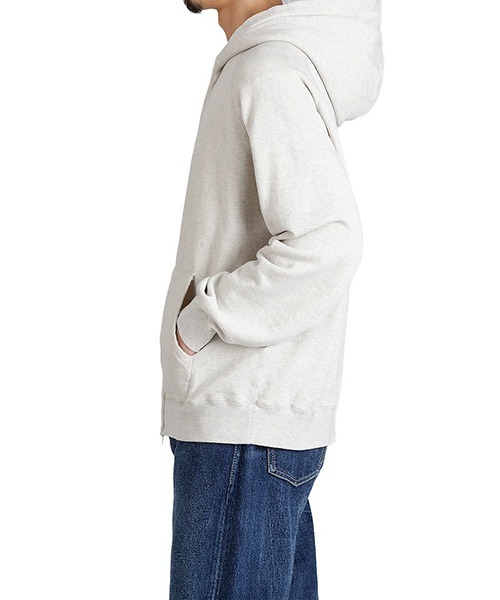 REMI RELIEF NAVY LABEL（レミレリーフネイビーレーベル）の「REMI RELIEF NAVY LABEL / レミレリーフ ネイビーレーベル：飛び裏毛ZIPパーカ：RN29373281AK[STD]（パーカー・メンズ・ベージュ/ヘザーグレー/ブラック/ネイビー・M/L/S）」の16枚目の写真