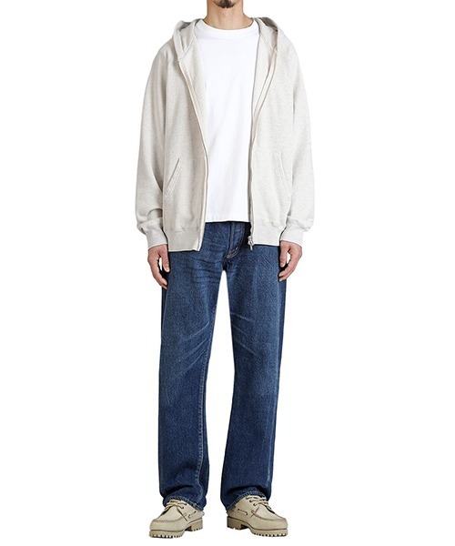 REMI RELIEF NAVY LABEL（レミレリーフネイビーレーベル）の「REMI RELIEF NAVY LABEL / レミレリーフ ネイビーレーベル：飛び裏毛ZIPパーカ：RN29373281AK[STD]（パーカー・メンズ・ベージュ/ヘザーグレー/ブラック/ネイビー・M/L/S）」の18枚目の写真