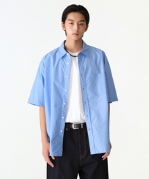 MUSINSA STANDARD（ムシンサスタンダード）の「Relaxed Washed Poplin Short Sleeve Shirt [Socks Blue]（シャツ/ブラウス・メンズ）」