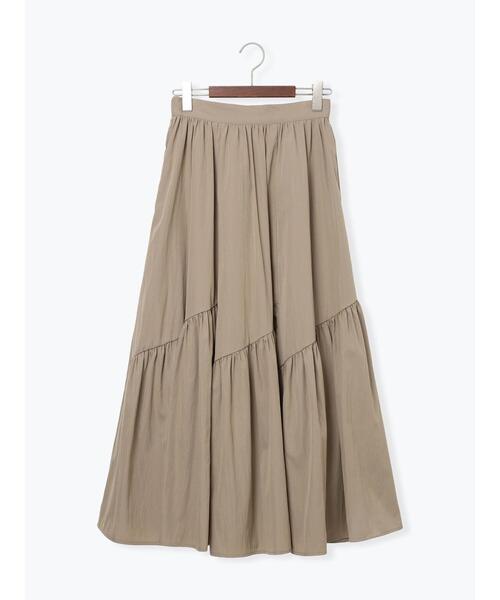 Te chichi（テチチ）の「マットタフタバイヤスティアードスカート《2025winter catalog item》（スカート・レディース・ブラック/ラベンダー/モカ・F）」の21枚目の写真