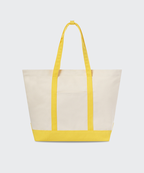 MUSINSA STANDARD（ムシンサスタンダード）の「デイリーキャンバス トートバッグ [アイボリー/イエロー]（トートバッグ・レディース・その他・FREE）」の2枚目の写真