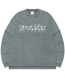 A.R LONG SLEEVE TEE - WASHED NAVY