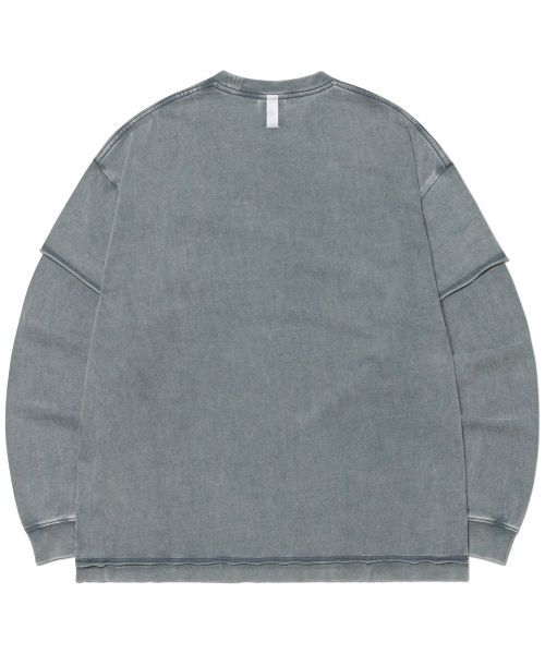 NOMANUAL(NOMANUAL)の「A.R LONG SLEEVE TEE - WASHED NAVY(Tシャツ/カットソー・レディース・その他・MEDIUM/LARGE/X-LARGE)」の2枚目の写真