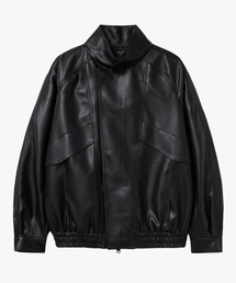 セール！Ameri オーバーサイズ レザージャケット　ブラック　アウター N.HOOLYWOOD for Ameri FAKE LEATHER JACKET