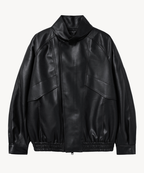 VTWO(ブイツー)の「8276 オーバーサイズレザージャケット (ブラック)(ライダースジャケット・レディース・その他・MEDIUM/LARGE)」の2枚目の写真