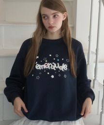 Birthday room | ボタンデコパフスウェット/button deco puff sweatshirt(スウェット)