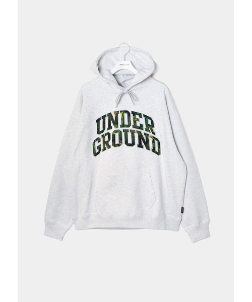 APPLEBUM（アップルバム）の「“Pixel Camo UNDERGROUND” Hoodie（パーカー・メンズ・ブラック/アッシュ・MEDIUM/LARGE/X-LARGE/XX-LARGE）」の2枚目の写真