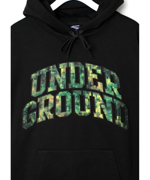 APPLEBUM（アップルバム）の「“Pixel Camo UNDERGROUND” Hoodie（パーカー・メンズ・ブラック/アッシュ・MEDIUM/LARGE/X-LARGE/XX-LARGE）」の8枚目の写真