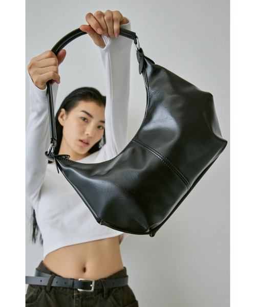 un/neu（アンノイ）の「ワンハンドルホーボー２WAYミニバッグ / ショルダーバッグ（ハンドバッグ・レディース・ブラウン/ブラック・FREE）」の2枚目の写真