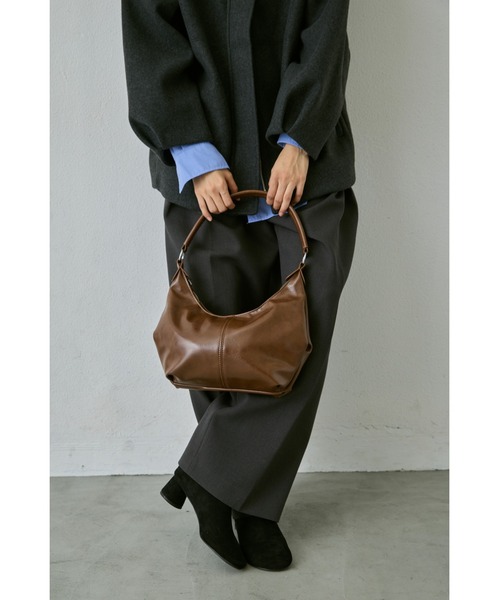 un/neu（アンノイ）の「ワンハンドルホーボー２WAYミニバッグ / ショルダーバッグ（ハンドバッグ・レディース・ブラウン/ブラック・FREE）」の18枚目の写真