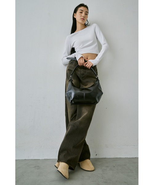 un/neu（アンノイ）の「ワンハンドルホーボー２WAYミニバッグ / ショルダーバッグ（ハンドバッグ・レディース・ブラウン/ブラック・FREE）」の7枚目の写真