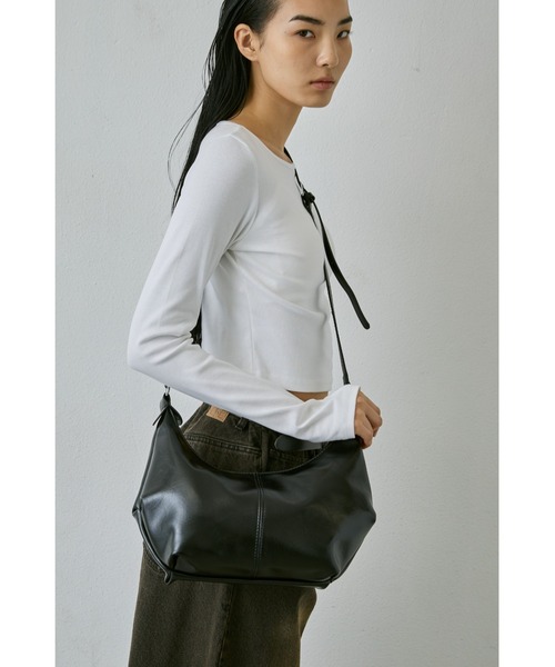 un/neu（アンノイ）の「ワンハンドルホーボー２WAYミニバッグ / ショルダーバッグ（ハンドバッグ・レディース・ブラウン/ブラック・FREE）」の9枚目の写真