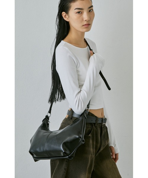 un/neu（アンノイ）の「ワンハンドルホーボー２WAYミニバッグ / ショルダーバッグ（ハンドバッグ・レディース・ブラウン/ブラック・FREE）」の11枚目の写真