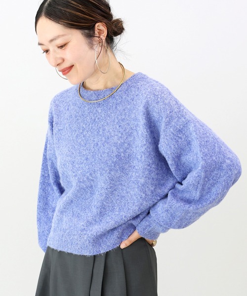 Aletta vita(アレッタビータ)の「天竺起毛クルーネックプルオーバー(ニット/セーター・レディース・ベージュ/ブラック/ブルー・M)」の5枚目の写真