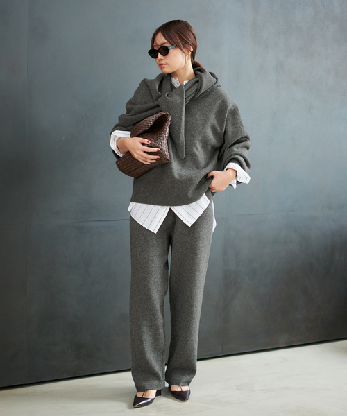 plage(プラージュ)の「R’IAM ニットパンツ(その他パンツ・レディース・チャコールグレー/ベージュ・38/36)」の3枚目の写真