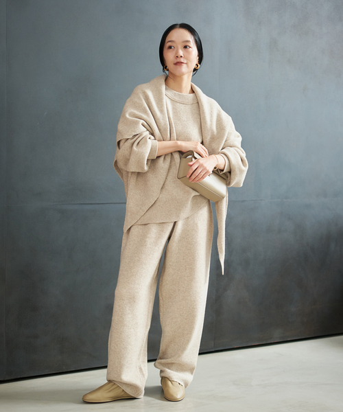 plage(プラージュ)の「R’IAM ニットパンツ(その他パンツ・レディース・チャコールグレー/ベージュ・38/36)」の5枚目の写真