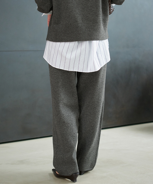 plage(プラージュ)の「R’IAM ニットパンツ(その他パンツ・レディース・チャコールグレー/ベージュ・38/36)」の11枚目の写真