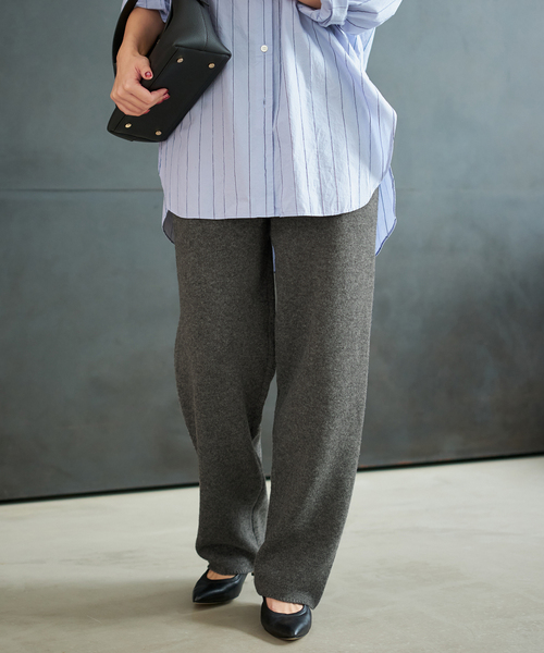 plage(プラージュ)の「R’IAM ニットパンツ(その他パンツ・レディース・チャコールグレー/ベージュ・38/36)」の15枚目の写真